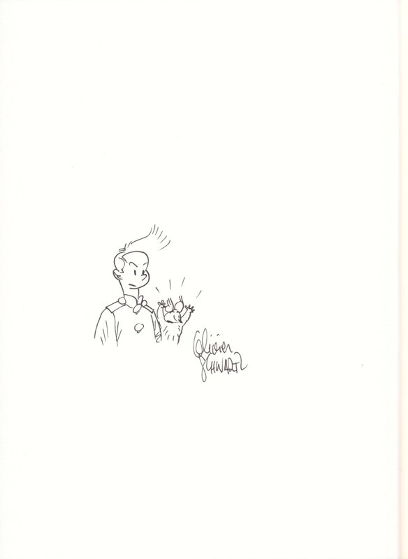 En vente - Olivier Schwartz, Spirou la femme léopard - Dédicace