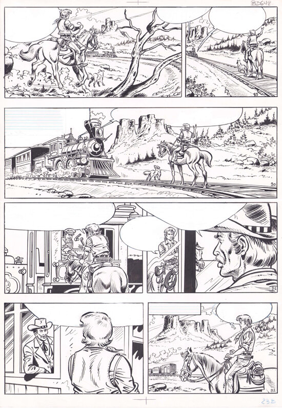 Jeff Broeckx | 1981 | Bessy 145 De ongewenste spoorlijn (p. 23) - Planche originale