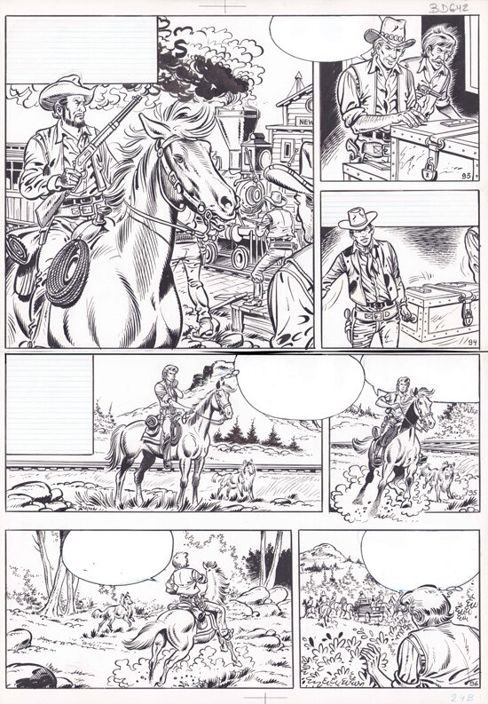 Jeff Broeckx | 1981 | Bessy 145 De ongewenste spoorlijn (p. 24) - Planche originale