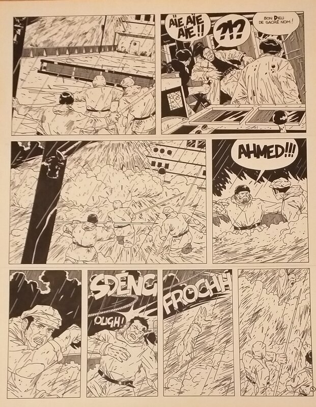 Dubois - Avis de tempête  ... - Planche originale