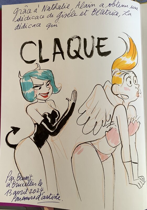 Gisèle et Béatrice by Benoît Feroumont - Sketch