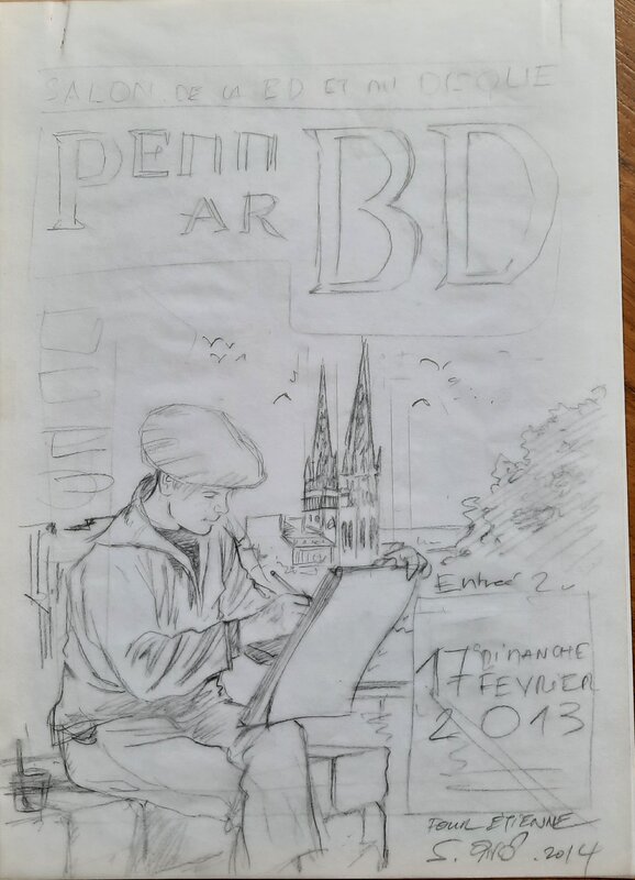 Serge Fino, Quimper Penn ar BD 2013 - Œuvre originale