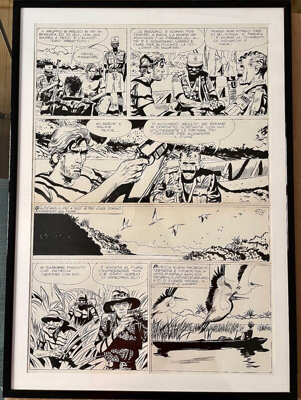 La fille du fleuve par Attilio Micheluzzi - Planche originale