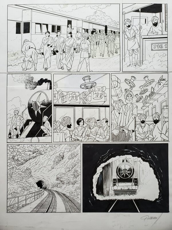Renaud, HARRY DICKSON   T13 L'OR DE MALACA - Planche originale