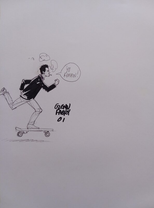 Dédicace by Glenn Fabry - Sketch