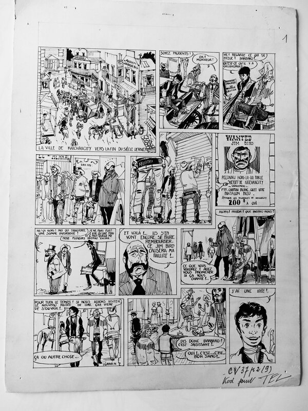 L'idée de Barbaro par Jean Giraud - Planche originale