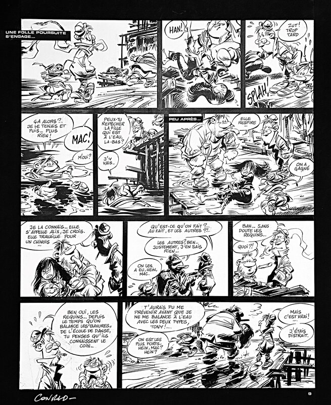 Didier Conrad, Yann, Aventure en Jaune p9 - Comic Strip