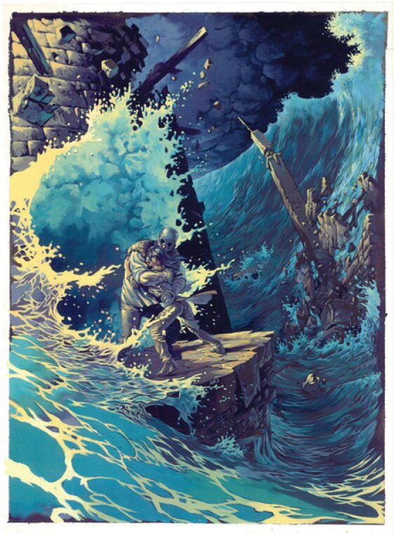 Couverture - Serment de l'ambre - Tome 5 - Tichit-  - Le Roux - Couverture originale