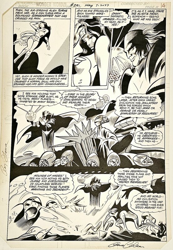 For sale - Gene Colan, Frank McLaughlin, Colan : Wonder woman #291 p14 - Comic Strip