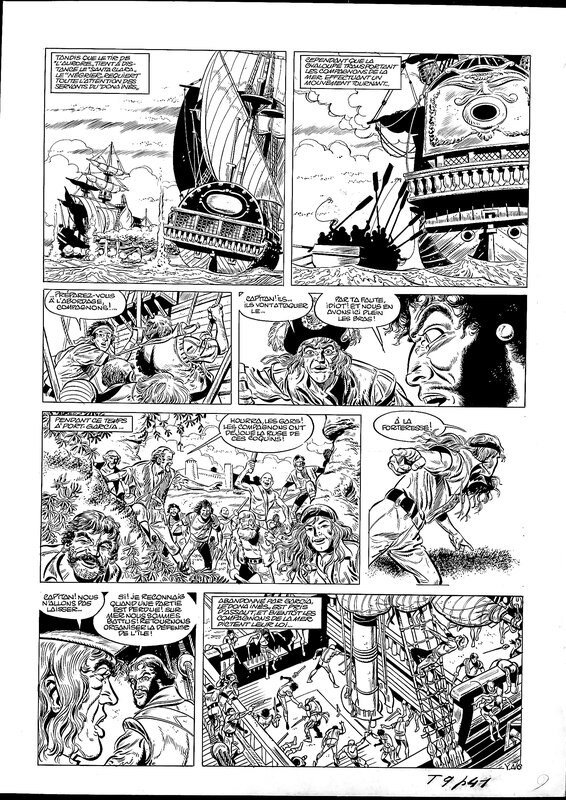 En vente - YORIK DES TEMPETES par Eddy Paape, André-Paul Duchâteau - Planche originale