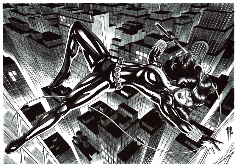 Black widow par Philippe Bringel - Planche originale