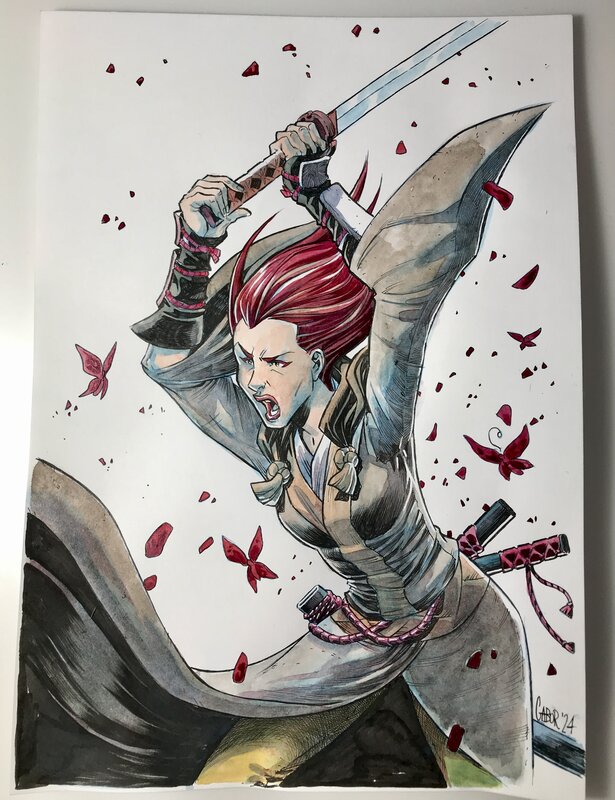 For sale - Gabor, Illustration watercolor d'Isabellae 7. - Original Illustration