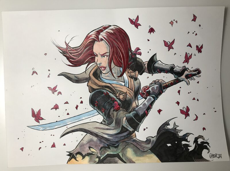 For sale - Gabor, Illustration  watercolor Isabellae. - Original Illustration