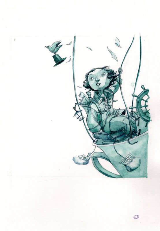 For sale - Grazia La Padula, Là où dort la lune - Original Illustration