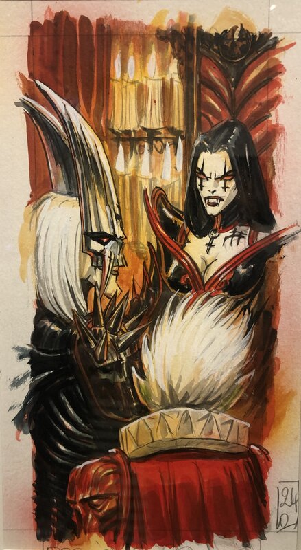 Olivier Ledroit, Pat Mills, Requiem Chevalier Vampire T12 - Planche originale