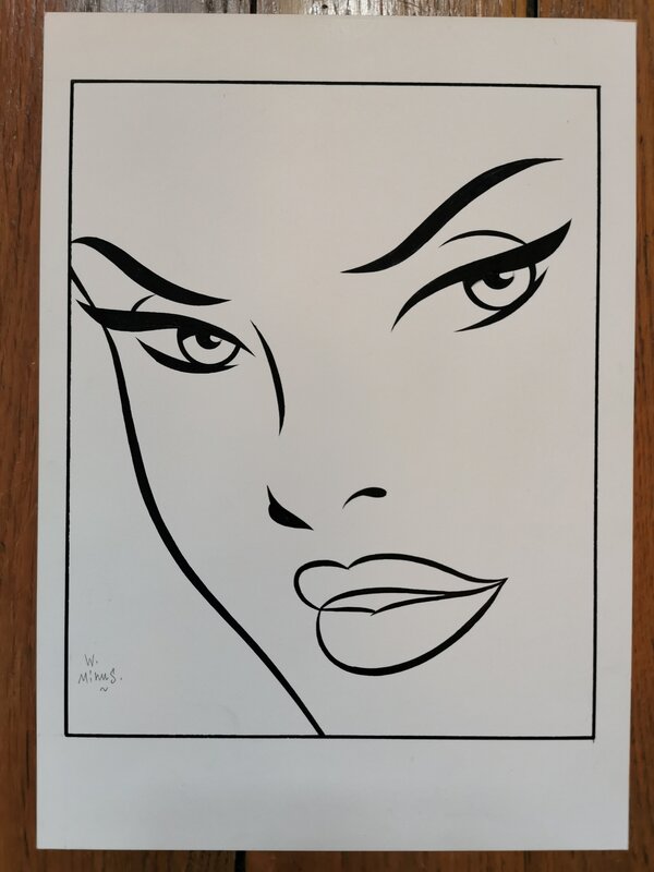 Visage by Walter Minus - Original Illustration