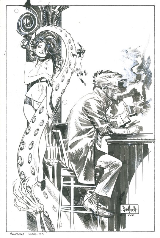 Sean Murphy, Si Spencer, Hellblazer - Couverture - City Of Demons #5 Going Underground - Couverture originale