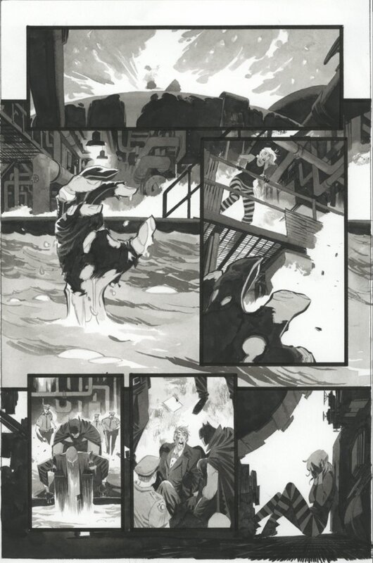 Matteo Scalera, White Knight presents Harley Quinn, issue 4, planche n°9 - Planche originale