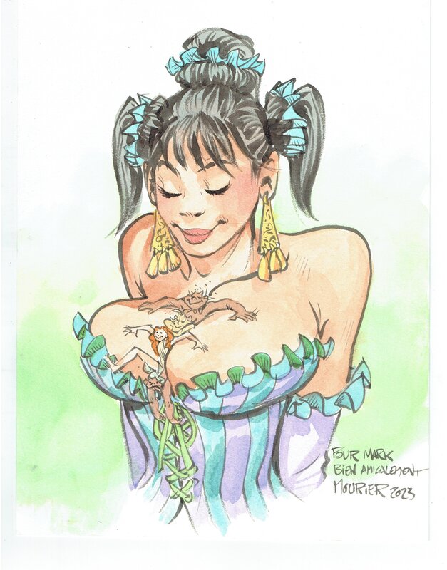 Trolls de Troy by Jean Louis Mourier - Original Illustration