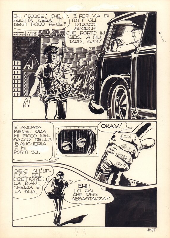 En vente - Planche 10-77 par Milo Manara - Planche originale