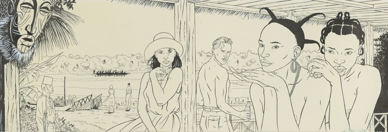 Éric Warnauts, Couverture - Congo 40 - 1987 - Original Cover