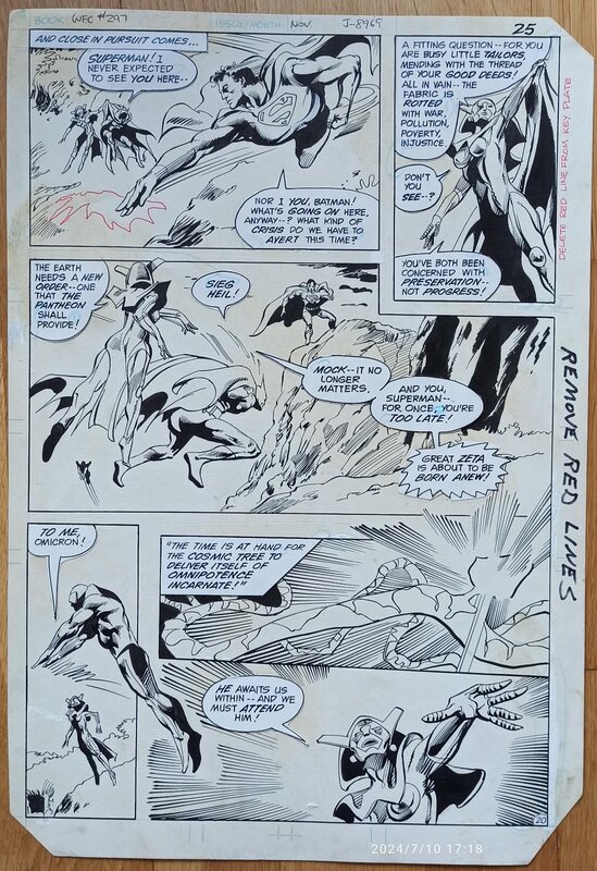 Gene Colan, Bob Smith, World's Finest Comics n° 297, page 25 (1983) par Gene Colan et Bob Smith - Planche originale