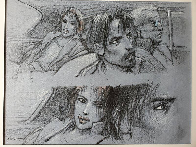 Enki Bilal, case originale JULIA & ROEM  ??? comme suggéré - Planche originale
