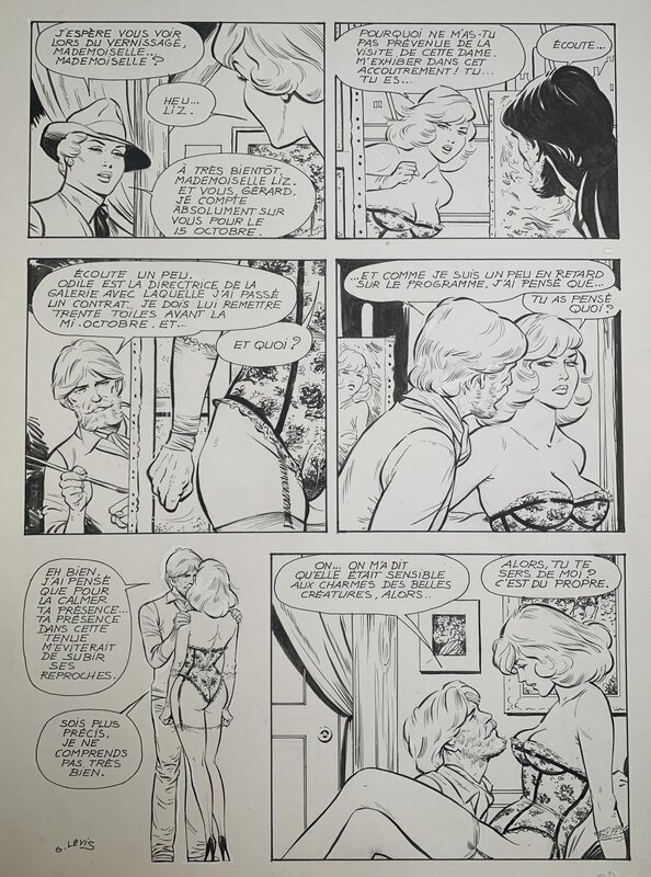 Georges Lévis - Liz et Beth - Planche originale