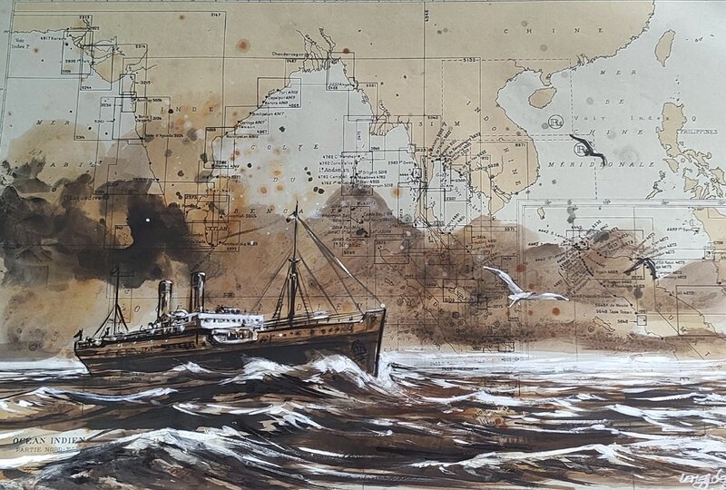 Gwendal Lemercier, Illustration Maritime - Planche originale