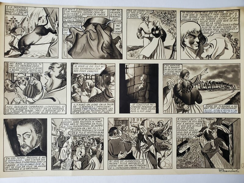 François Craenhals, LA LEGENDE DE THYL ULENSPIEGEL - Comic Strip