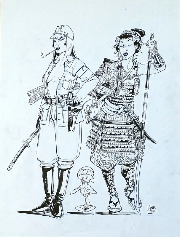 En vente - Okko par Hub - Illustration originale