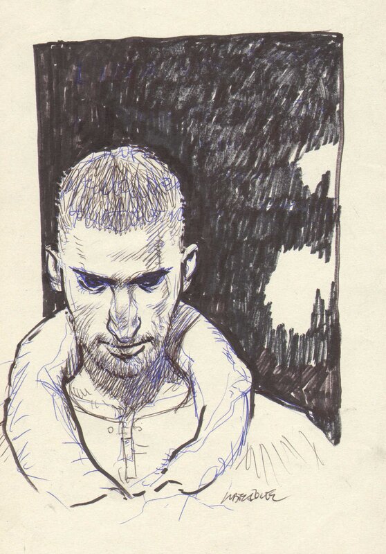 En vente - Portrait d'homme par Liberatore - Illustration originale