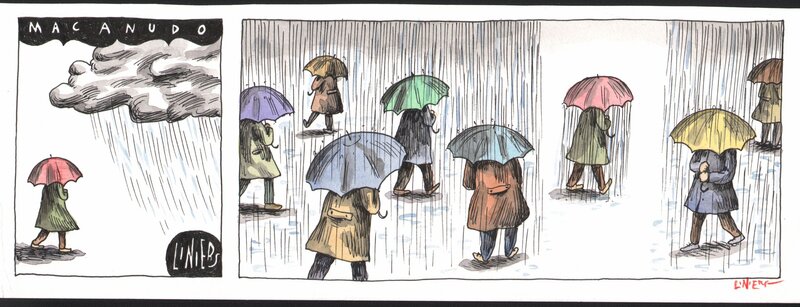 Rain by Liniers - Comic Strip