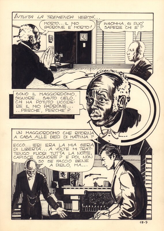En vente - Planche 13-9 par Milo Manara - Planche originale