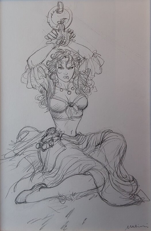 Le scorpion : Mejai by Enrico Marini - Original Illustration