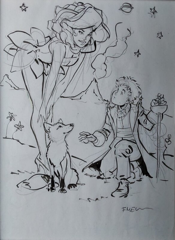 Le petit Prince par Félix Meynet - Illustration originale