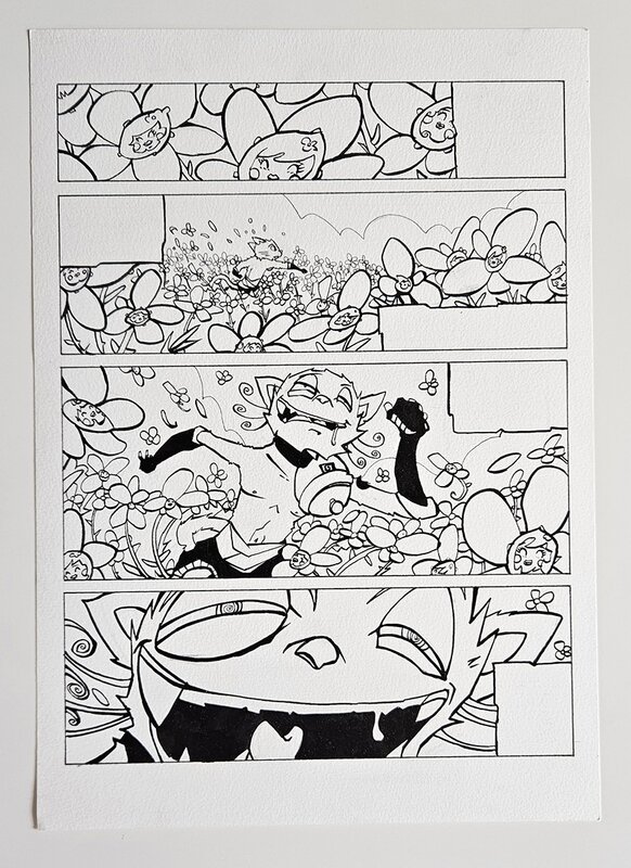 oTTami, Régis Hautière, Planche Encrée Manga Dofus Monster 5 
