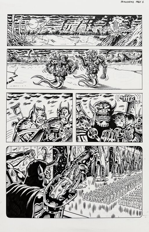 Beachhead par Benjamin Marra, Grant Morrison - Planche originale