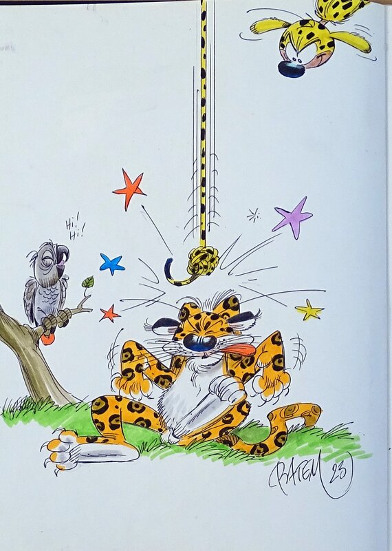 En vente - Batem, Marsupilami 10 - Rififi en Palombie - Dédicace