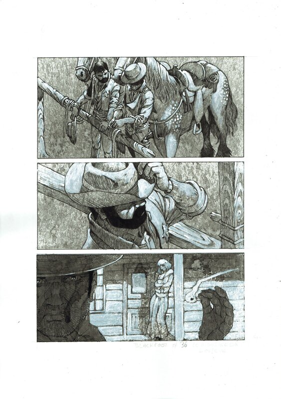 For sale - Philippe Bringel, Blackfoot - Planche 44 - Comic Strip