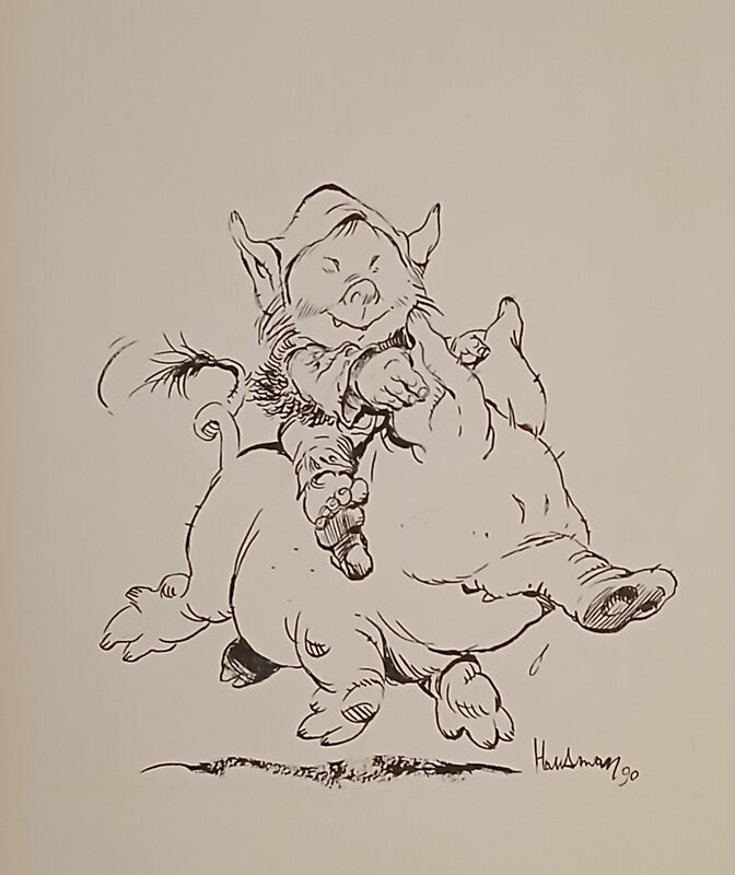 Hausman - Couverture d'un fanzine belge - 1990 - Couverture originale