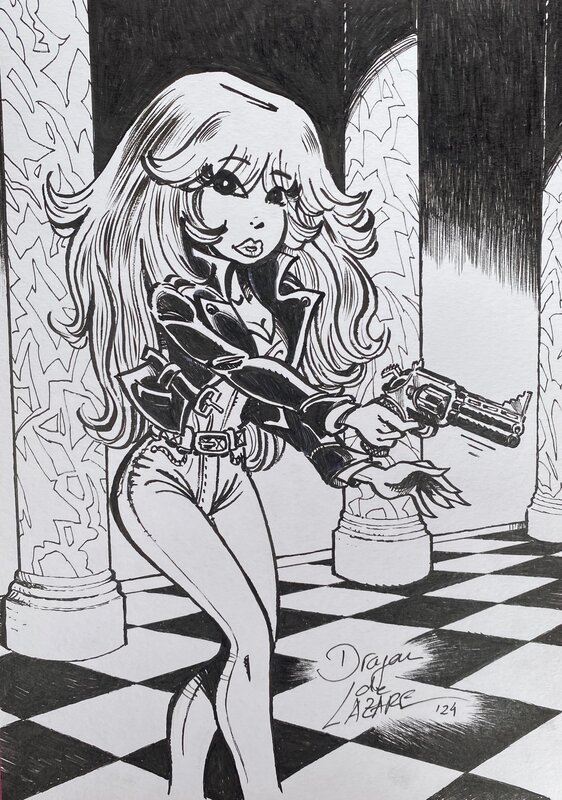 Dragan De Lazare, François Walthéry, Dragan De Lazare, illustration originale, Rubine. - Illustration originale
