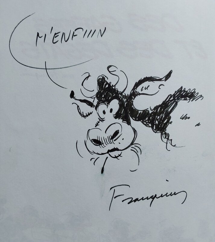 Gaston Lagaffe by André Franquin - Sketch