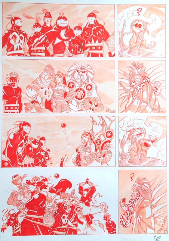 Nicolas Kéramidas, Luuna Pok Ta Pok Page - Planche originale