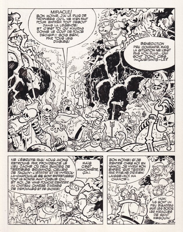Claude Marin, Frère Boudin - Le tibia sacré planche 33 - Planche originale