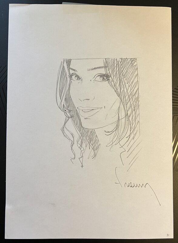 For sale - Portrait de 3/4 by Philippe Francq - Original art