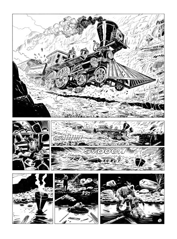 Lamontagne - Wild West t.4, pl.39 - Planche originale