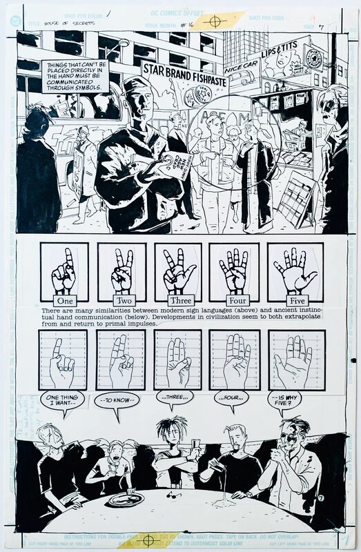 For sale - Dean Ormston, D'Israeli, House Of Secrets volume 16 page 7 - Comic Strip