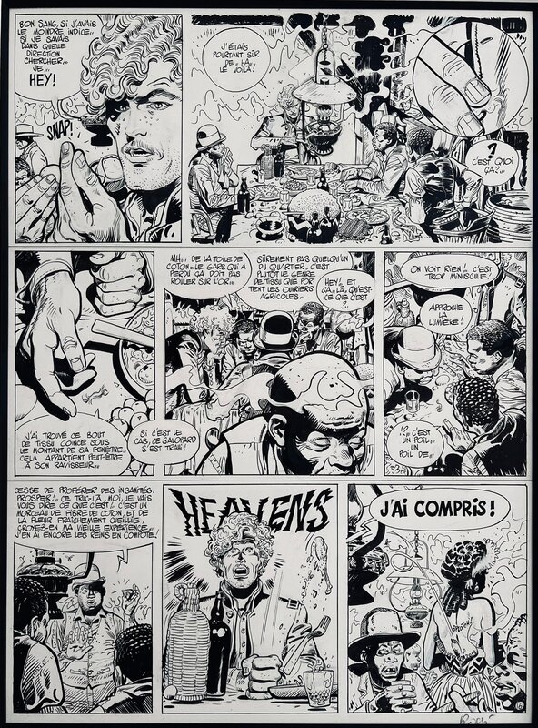 Christian Rossi, Jean Giraud, 1991 - Jim Cutlass : L'Alligator blanc - Heavens ! J'ai compris ! - - Comic Strip