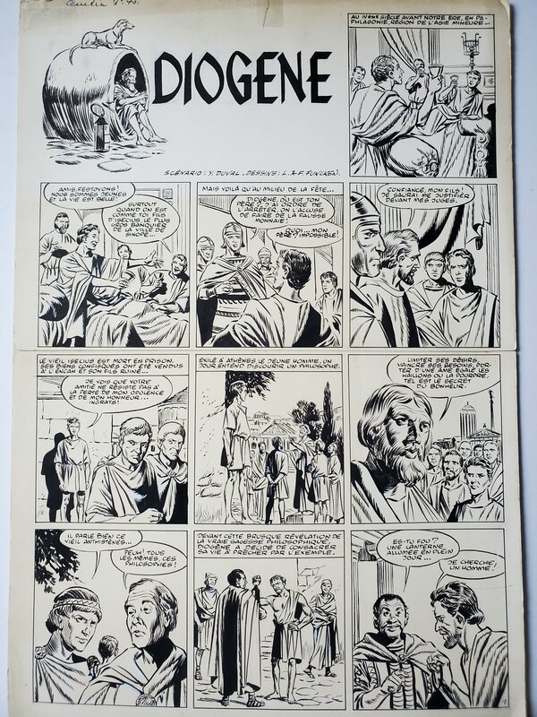 DIOGENE par Fred & Liliane Funcken, Yves Duval - Planche originale